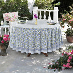 Light Steel Blue Round Tablecloth