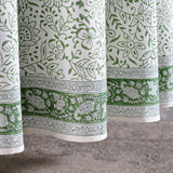 Sage Green Jaal Round Tablecloth