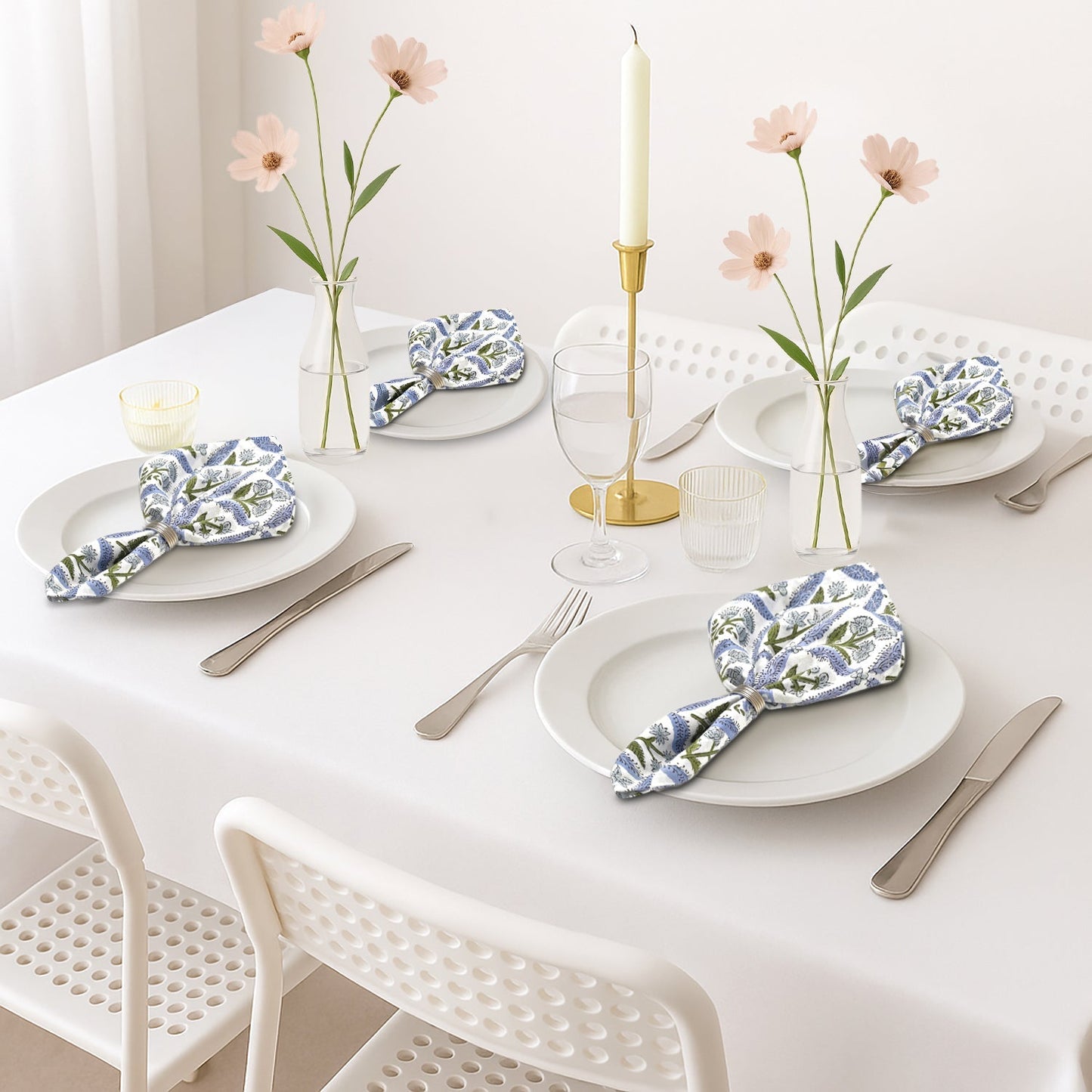 Light Steel Blue Plain Napkins