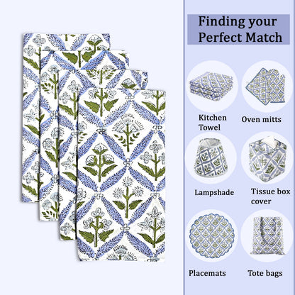 Light Steel Blue Plain Napkins