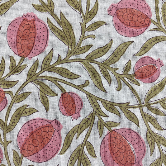 Blush Pink Pomegranate Square Tablecloth