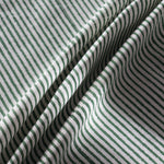 Green Stripe, Green Scallops Piping Round Tablecloth