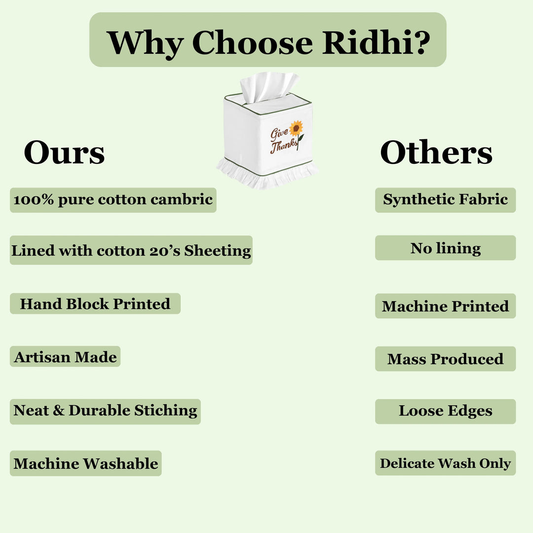 Comparison chart of &
