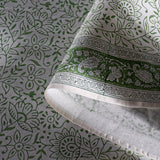 Sage Green Jaal Round Tablecloth