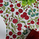 Garnet Red Cherry Print Round Tablecloth