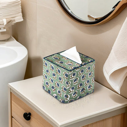 Basil Green Tissue Box Cover