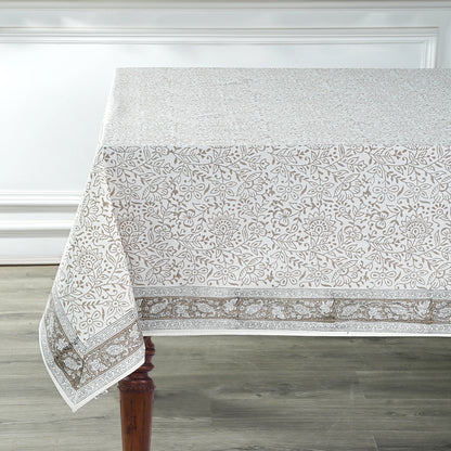 Taupe Jaal Tablecloth