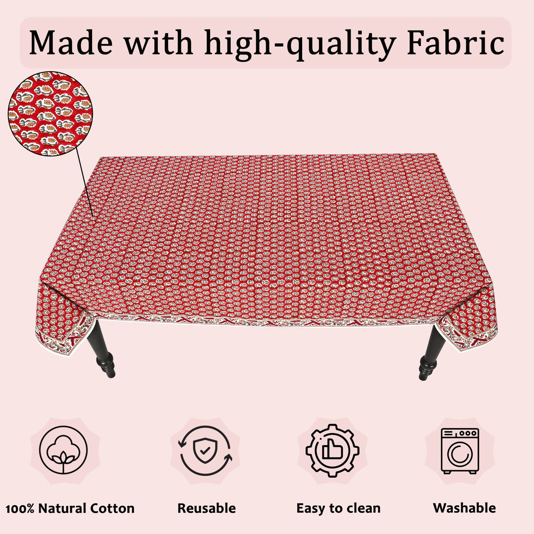 Choclate Cosmos Red Rectangle Tablecloth