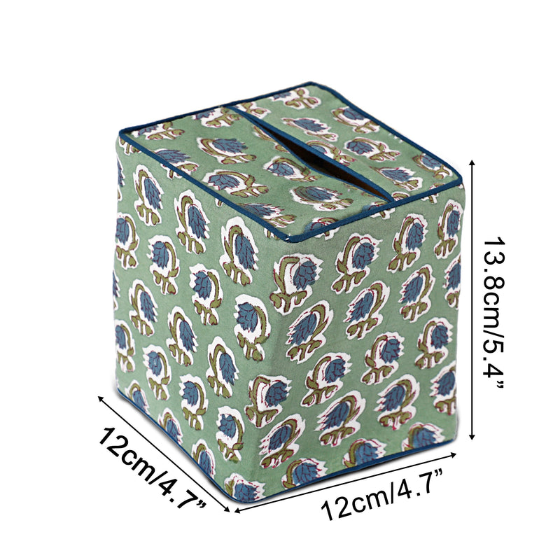 Basil Green Tissue Box Cover