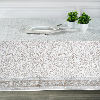 Taupe Jaal Tablecloth