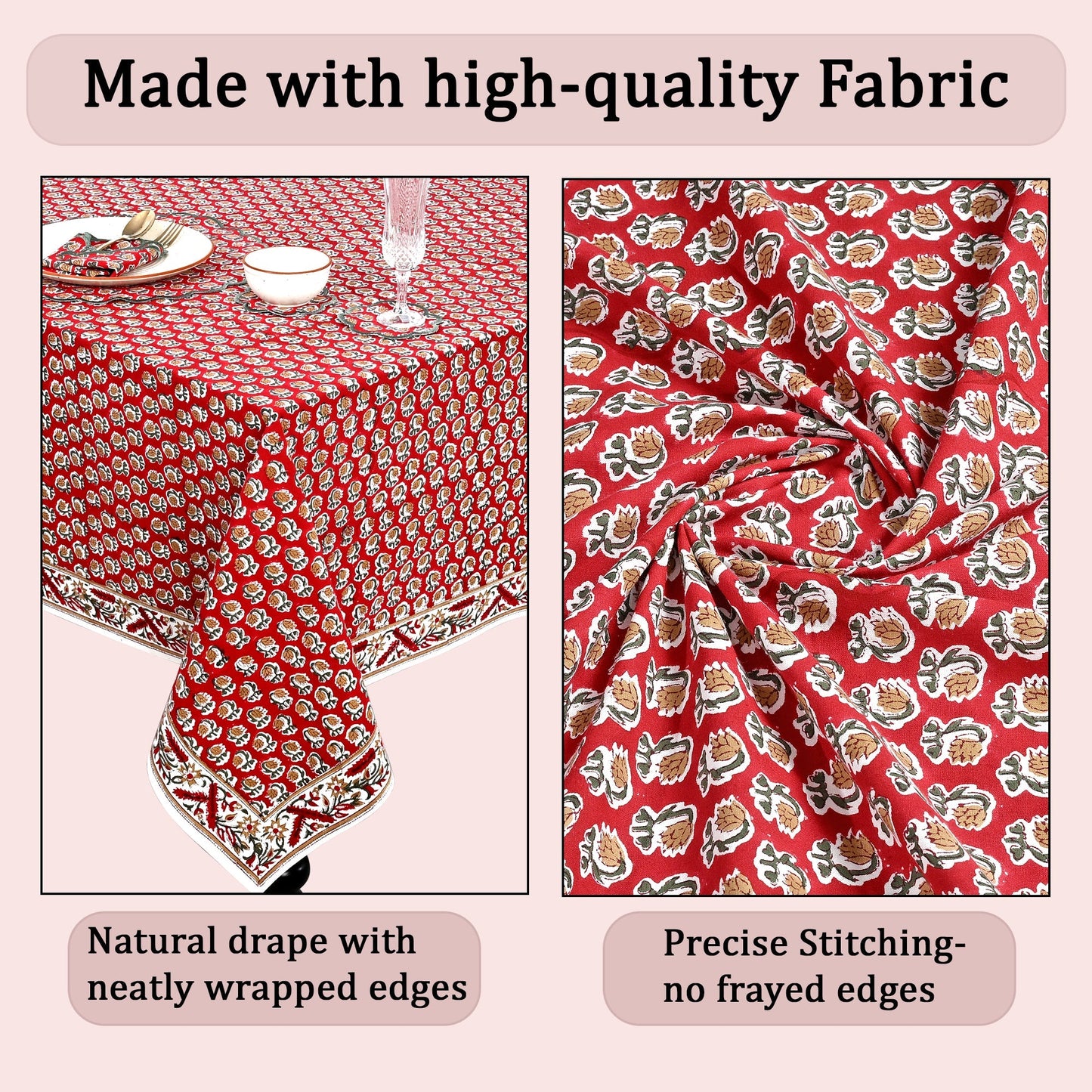 Choclate Cosmos Red Rectangle Tablecloth