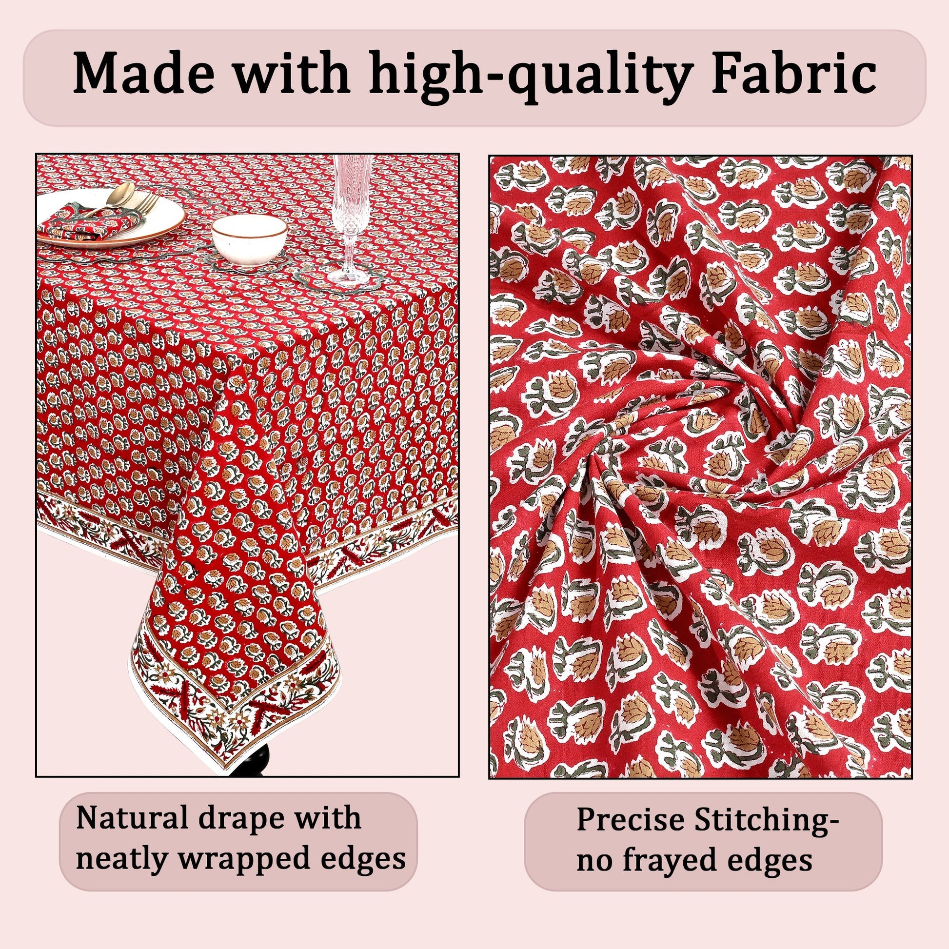 Choclate Cosmos Red Rectangle Tablecloth