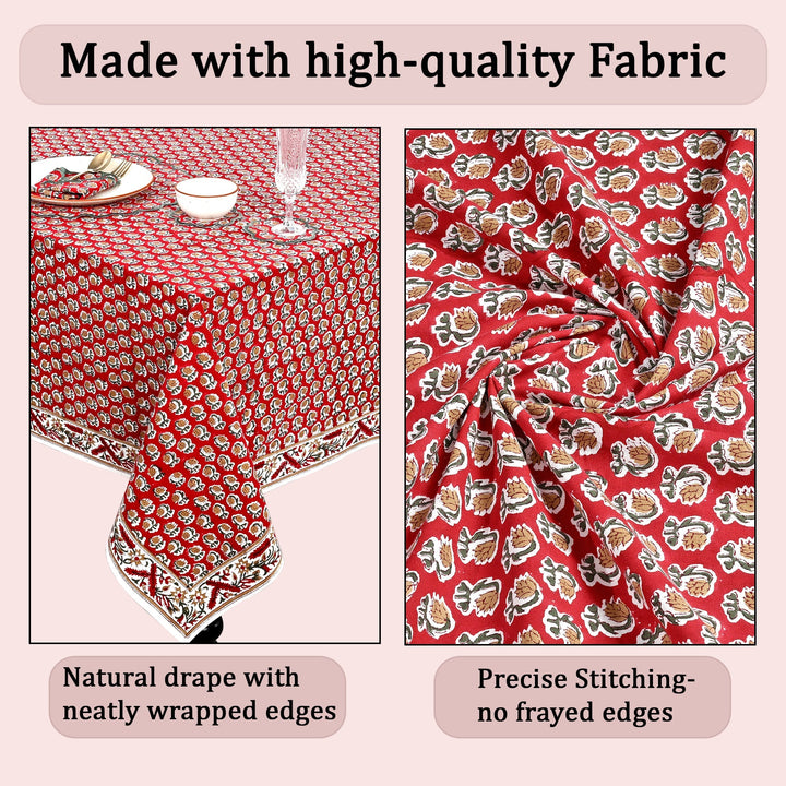Choclate Cosmos Red Rectangle Tablecloth