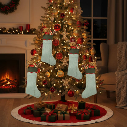 Green Stripes Christmas Stocking