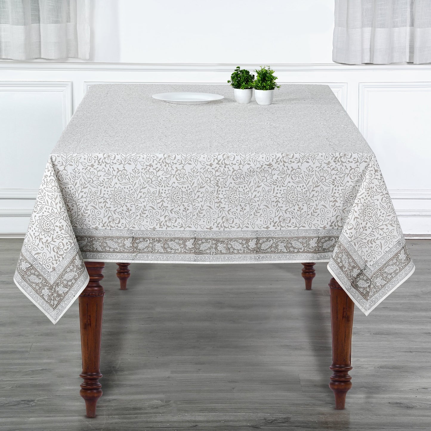 Taupe Jaal Tablecloth