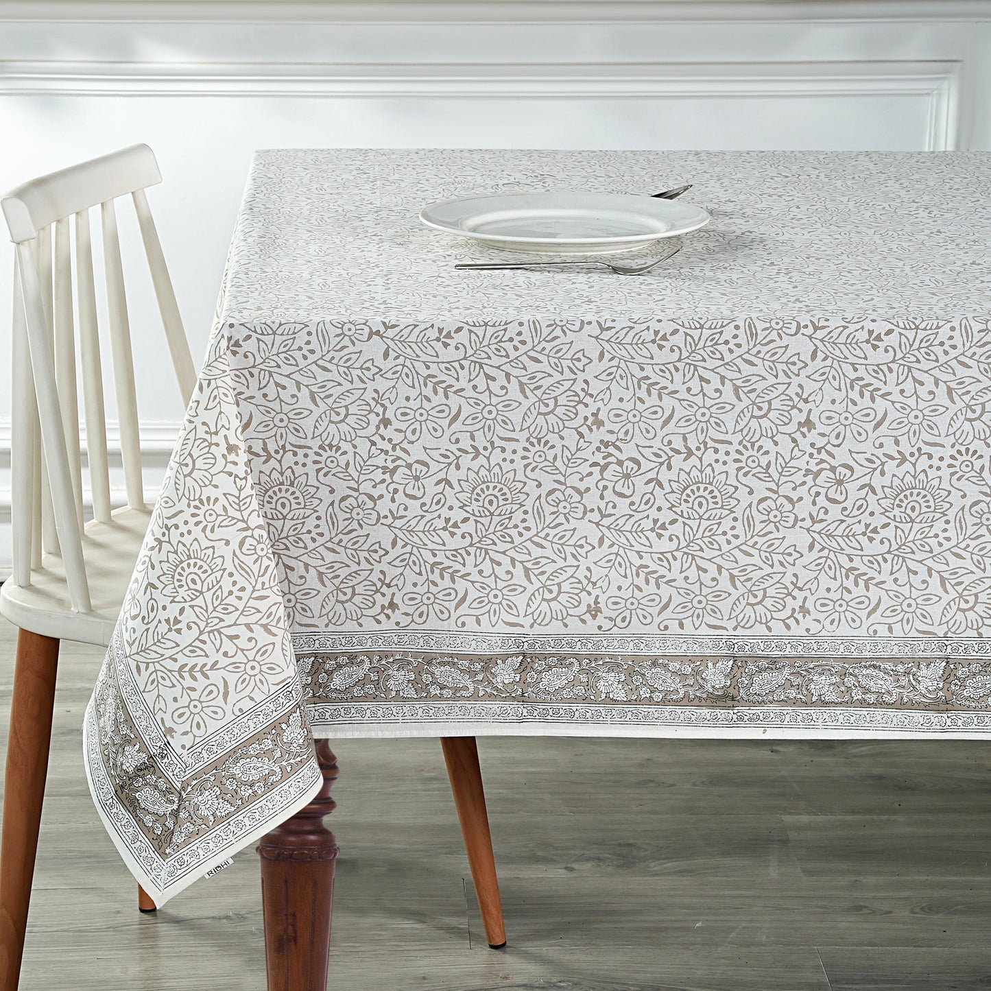 Taupe Jaal Tablecloth