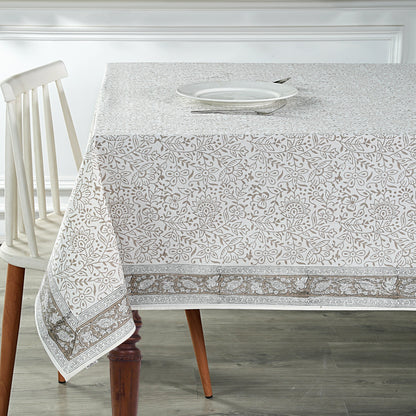 Taupe Jaal Tablecloth