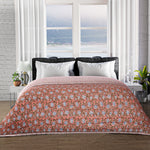 Comforter Throw Blanket Hand Block Printed 100% Cotton Quilt