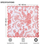 Tulip Pink Scallop Scallop Embroidery Napkins