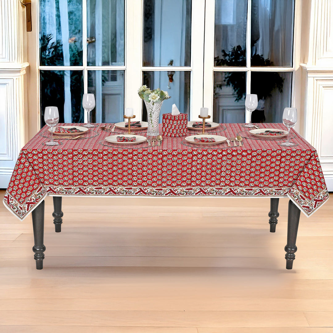 Choclate Cosmos Red Rectangle Tablecloth