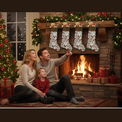 Prune Red Christmas Stocking