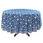 Aegean Blue Round Tablecloth