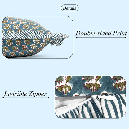 Peacock Blue Sham Cover