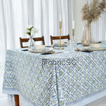 Verbena Steel Blue Tablecloth