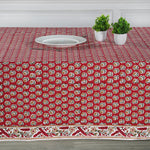Chocolate Cosmos Red Tablecloth