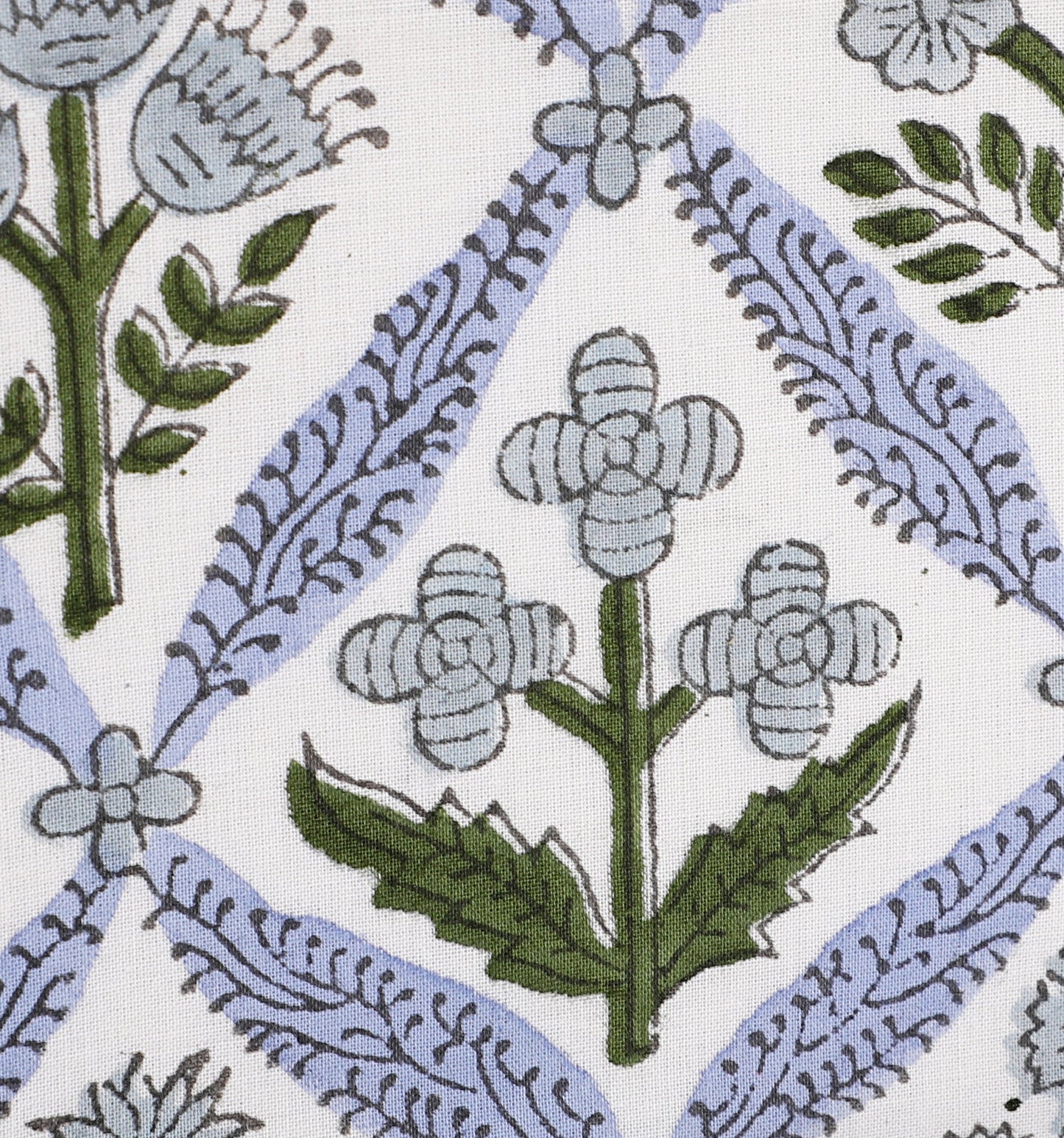 Light Steel Blue Piping Tissue Box Cover