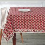 Chocolate Cosmos Red Tablecloth