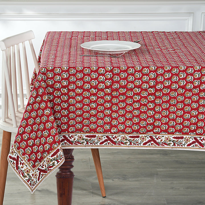 Choclate Cosmos Red Rectangle Tablecloth
