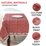 Chocolate Cosmos Red Tablecloth