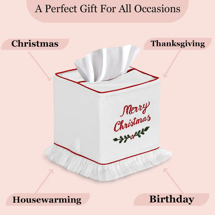 Tissue box cover with &