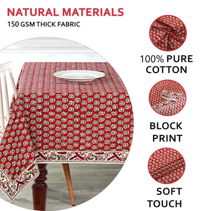 Choclate Cosmos Red Rectangle Tablecloth