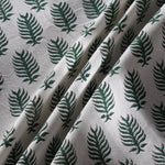 Juniper Green Leaf Print Round Tablecloth