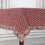 Chocolate Cosmos Red Tablecloth
