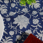Aegean Blue Round Tablecloth