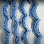 White With Blue Edge FABRICSG Cloth Napkins 100% Pure Cotton Farmhouse Wedding Dinner Reusable Napkins