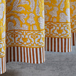 Saffron Yellow Round Tablecloth