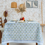 Verbena Steel Blue Tablecloth