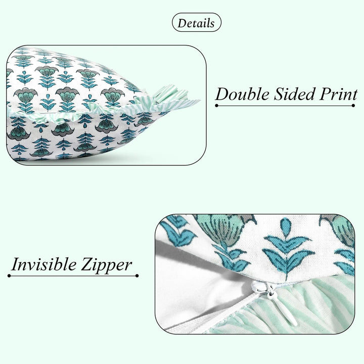 Aquamarine Blue Sham Cover