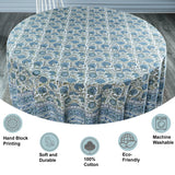 Asparagus Green Open Round Tablecloth