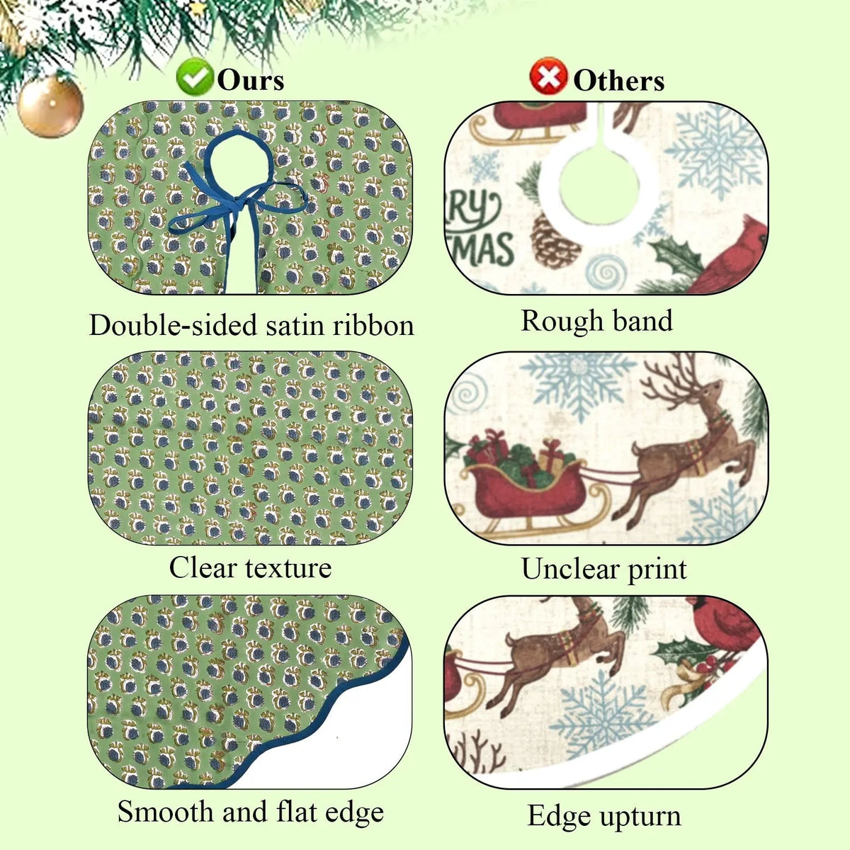 Basil Green Tree Skirt