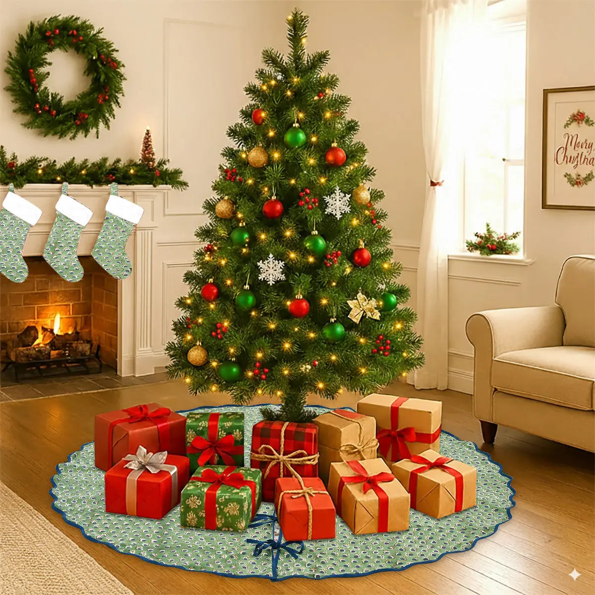 Basil Green Tree Skirt