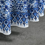 Dark Royal Blue Round Tablecloth