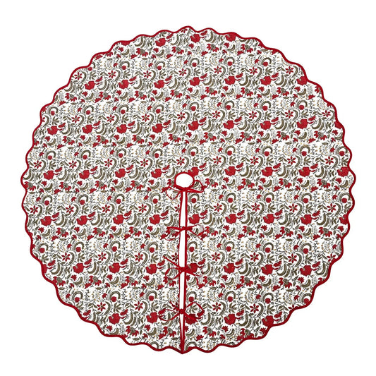 Prune Red Tree Skirt