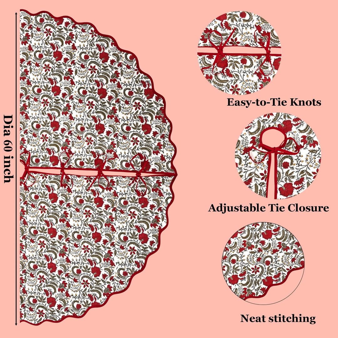 Prune Red Tree Skirt