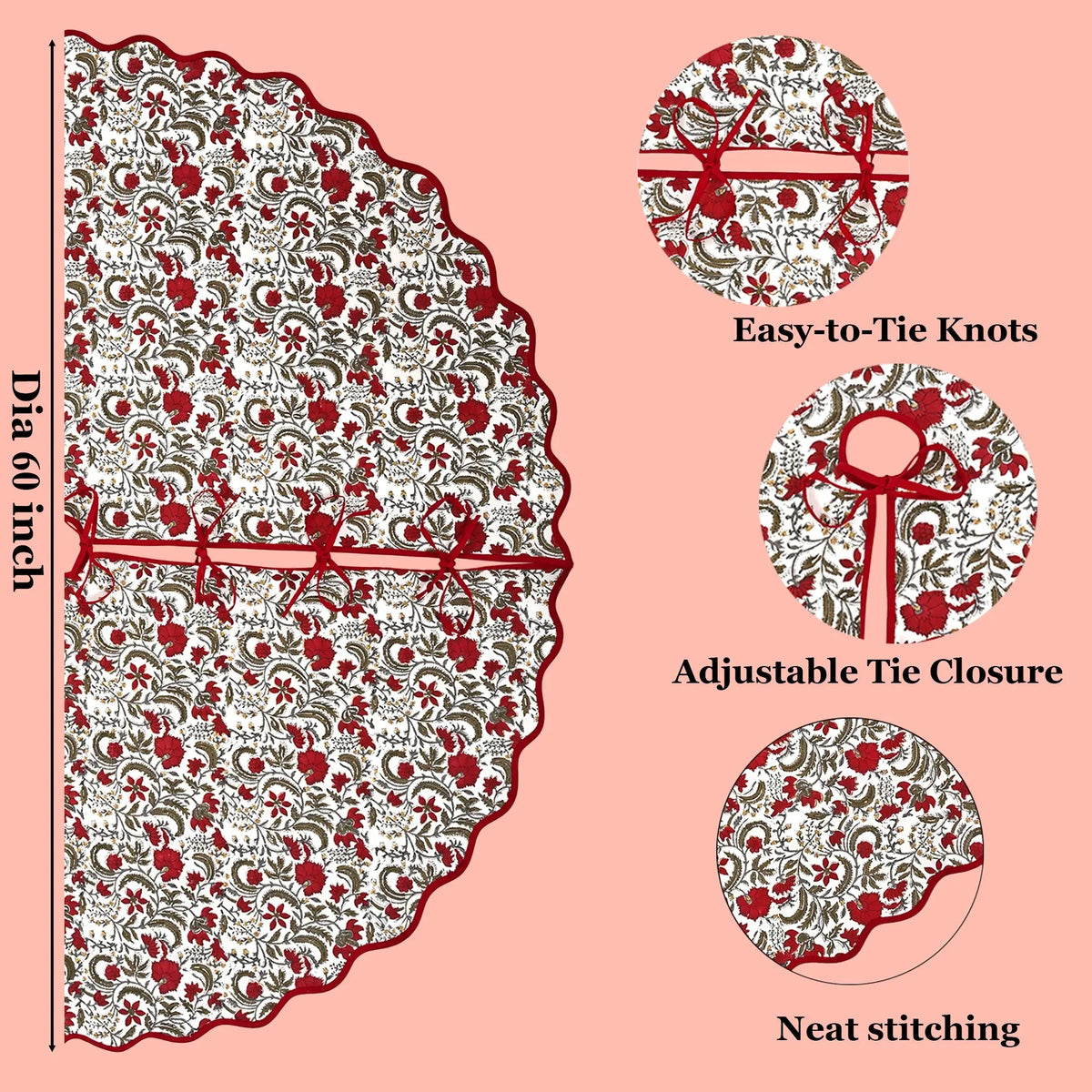 Prune Red Tree Skirt