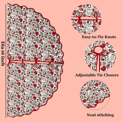 Prune Red Tree Skirt